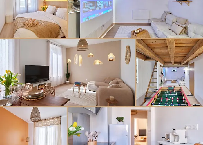 2br Near Centre - Boho Style, Hidden Room, Free Parking Apartment Colmar