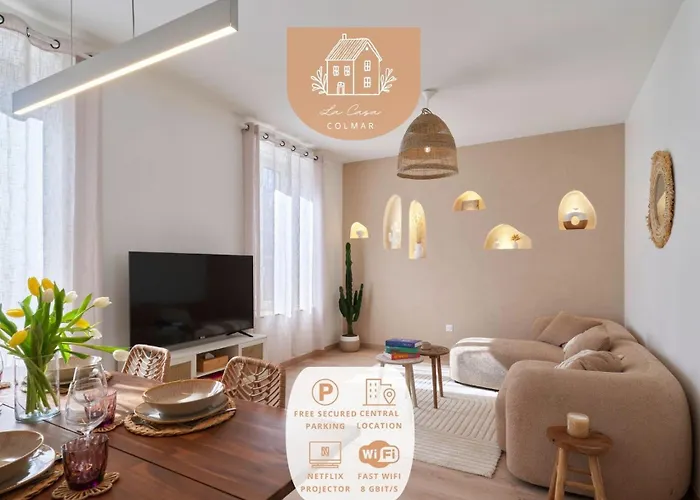 2br Near Centre - Boho Style, Hidden Room, Free Parking Colmar